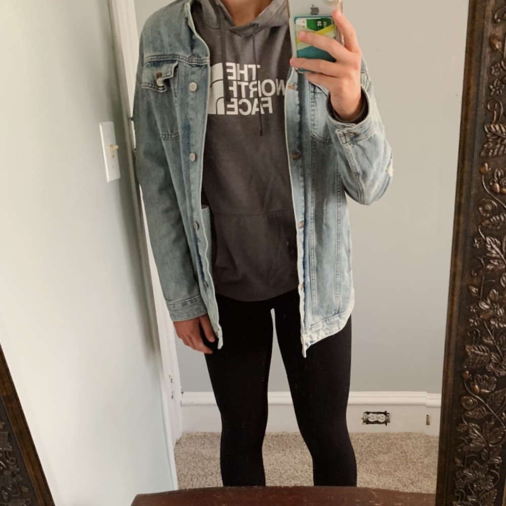 The North Face sweatshirt